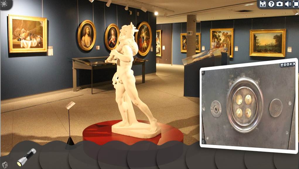 Screenshot from The hidden treasure of the Mudaac, a game by the Epinal art's Museum